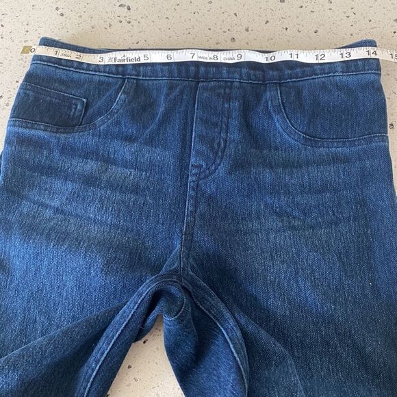 SPANX Jean-ish Ankle Leggings Twilight Rinse Denim Women's Size M - Picture 3 of 13